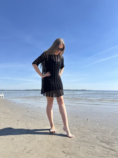 2-Bobbel-Sexy-Häkelkleid / Häkelpulli