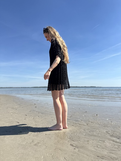 2-Bobbel-Sexy-Häkelkleid / Häkelpulli