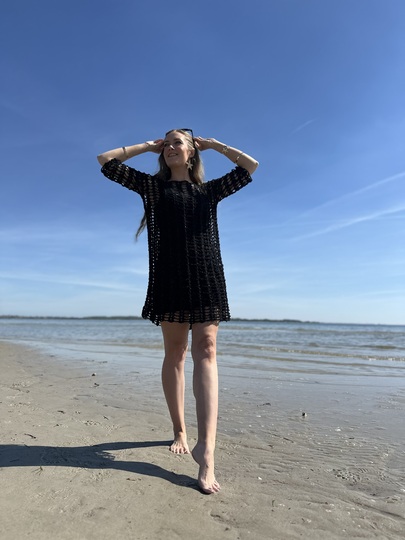 2-Bobbel-Sexy-Häkelkleid / Häkelpulli