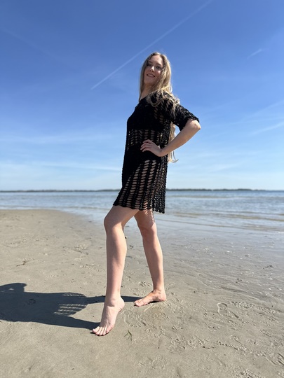 2-Bobbel-Sexy-Häkelkleid / Häkelpulli