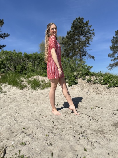 2-Bobbel-Sexy-Häkelkleid / Häkelpulli