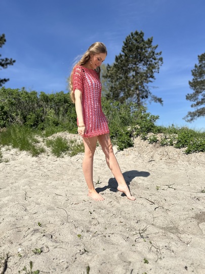 2-Bobbel-Sexy-Häkelkleid / Häkelpulli