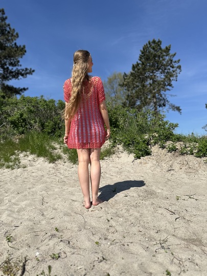 2-Bobbel-Sexy-Häkelkleid / Häkelpulli