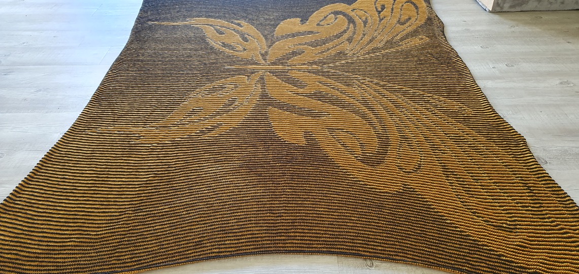 Butterfly, Shadow Knitting, Illusion Knitting, Motif Blanket