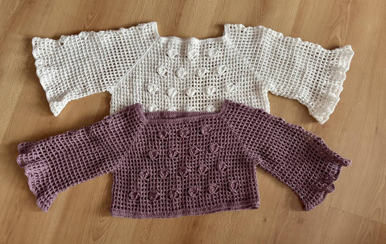 "Lena" - sommerlicher Häkelpulli RVO für jede Größe - Anleitung - Bild 13