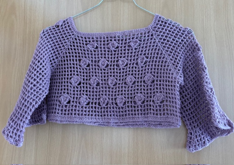 "Lena" - sommerlicher Häkelpulli RVO für jede Größe - Anleitung