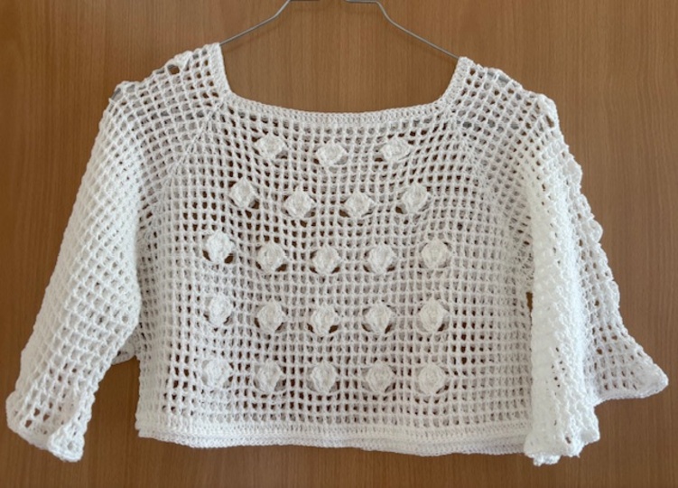 "Lena" - sommerlicher Häkelpulli RVO für jede Größe - Anleitung
