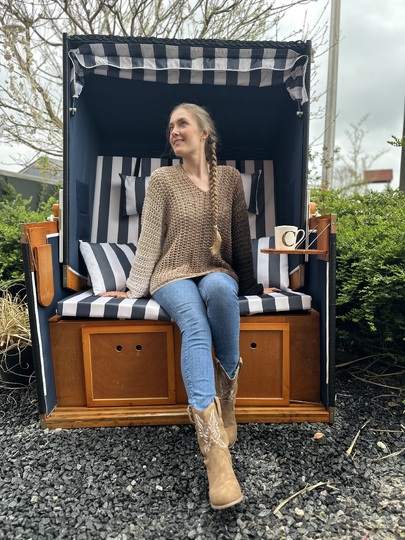 1-Bobbel-Coffee-Häkelpulli