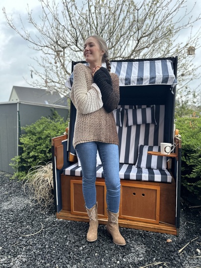 1-Bobbel-Coffee-Häkelpulli