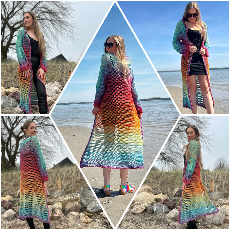 1-Bobbel-Hippie-Häkeljacke „Zabi“