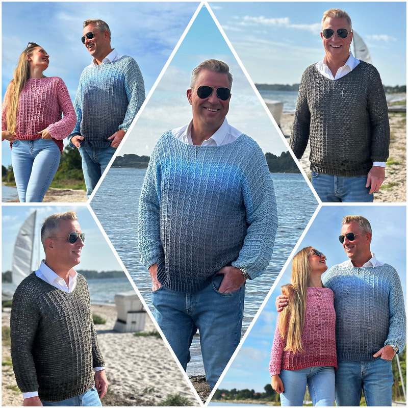 Friesen-Häkelpulli unisex „Ahoi“