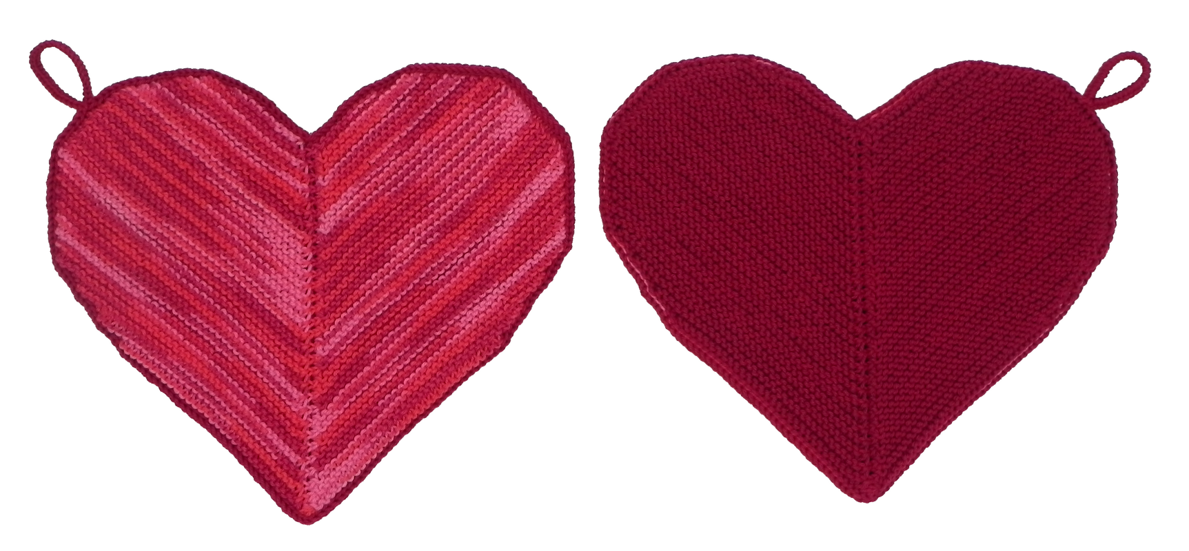Topflappen Herz - denn Herzen kann man nie genug haben PDF-Strickanleitung