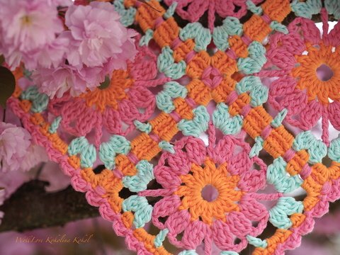 Häkel Granny Square Tischfein