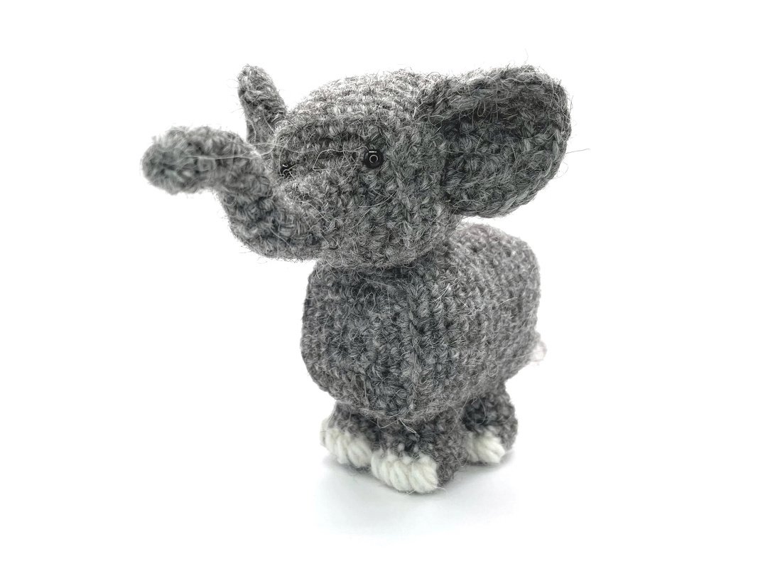 Amigurumi Elephant Crochet PDF Pattern – Tiny the Elephant (12 cm) - Image 2