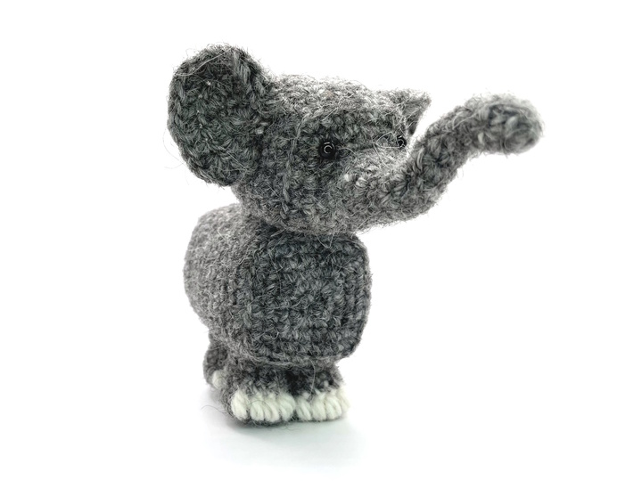 Amigurumi Elephant Crochet PDF Pattern – Tiny the Elephant (12 cm)