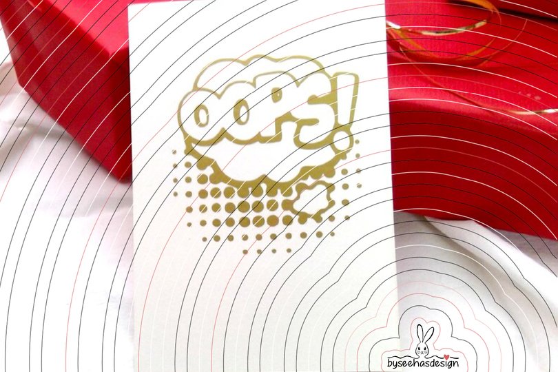 Sprechblase Oops Plotterdatei SVG DXF