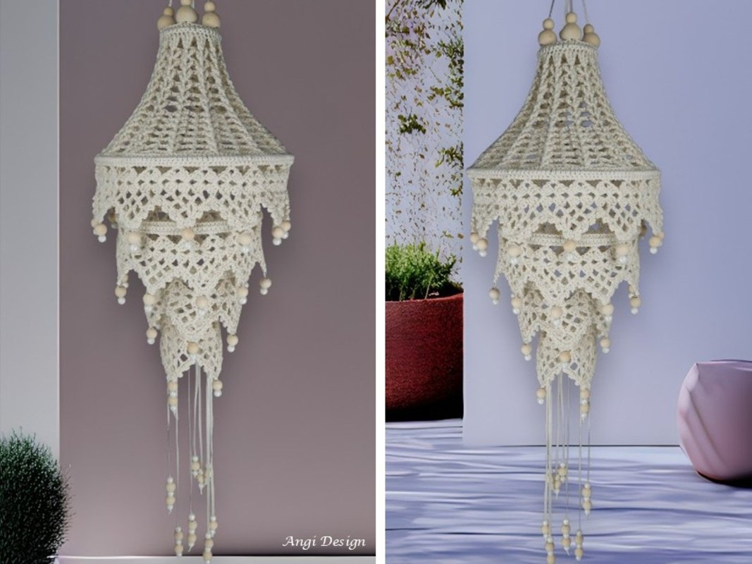 Häkelanleitung Lampion "boho chic"