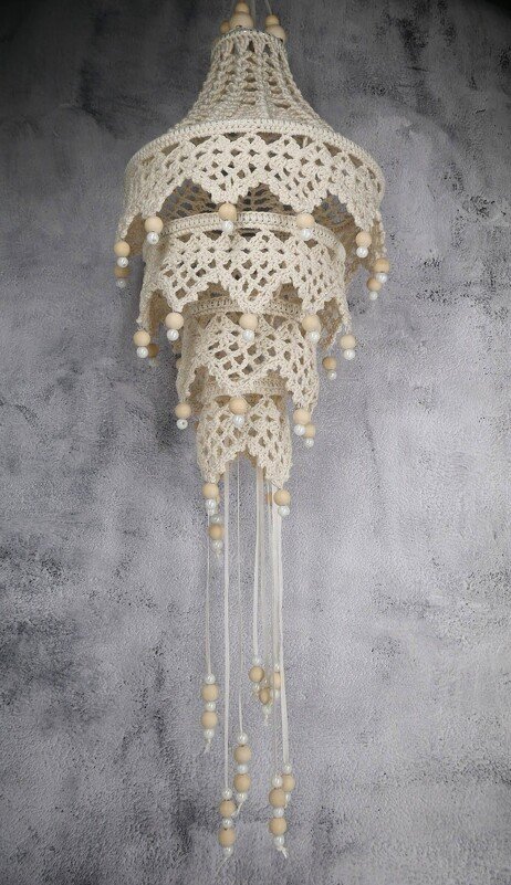 Häkelanleitung Lampion "boho chic" - Bild 7
