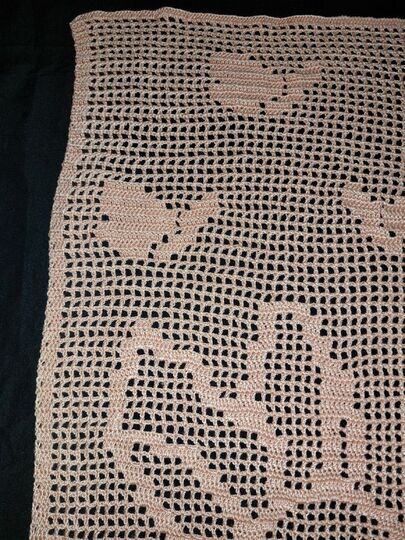 Anleitung Tischläufer Häschen häkeln