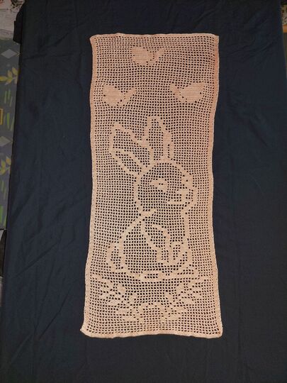 Anleitung Tischläufer Häschen häkeln