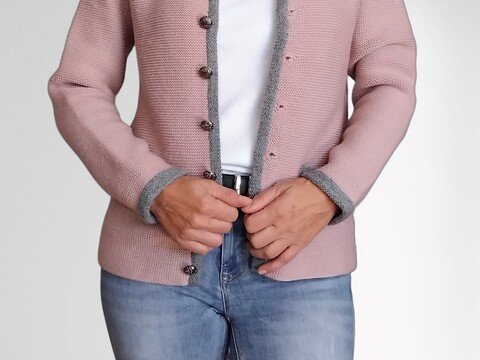 Cardigan "Rosegrau"