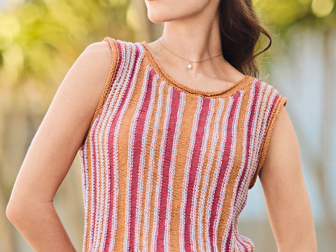 Quergestricktes Top