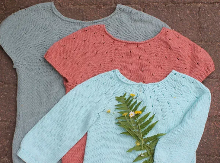 Knitting pattern, Lihan sweater KIDS, 0m-13y