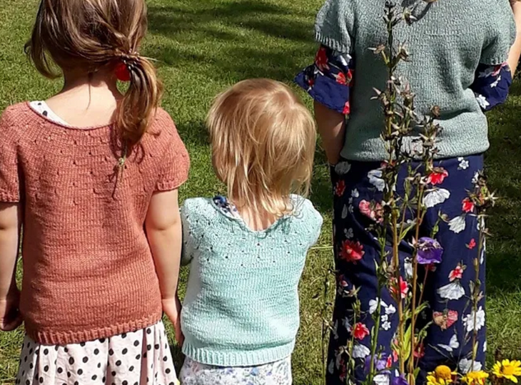 Knitting pattern, Lihan sweater KIDS, 0m-13y