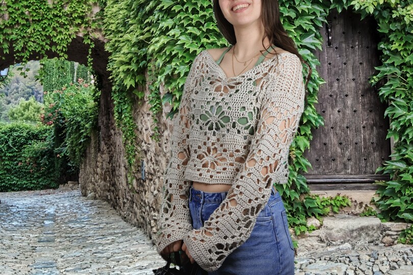 Casual Crochet Sweater Greta No. 018