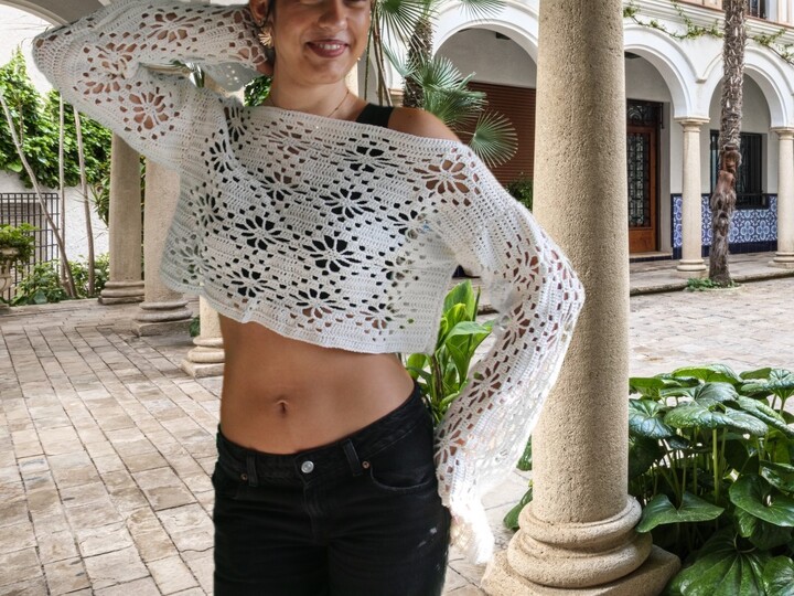 Casual Crochet Sweater Greta No. 018