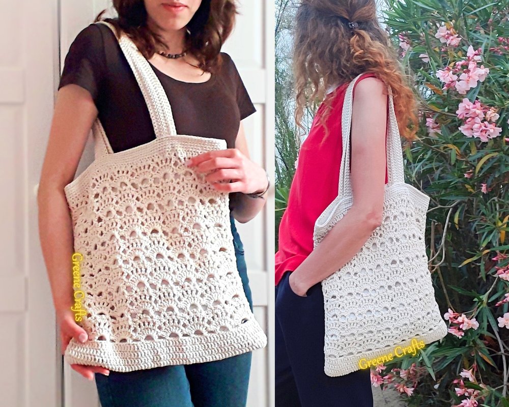 Shell Stitch Summer Tote Bag Crochet Pattern