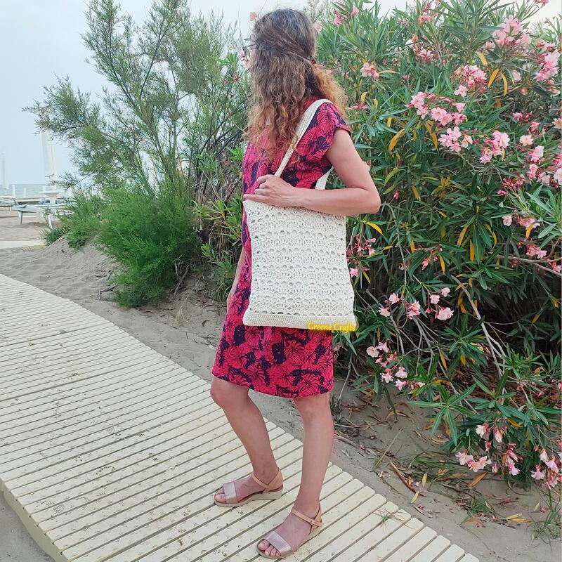Shell Stitch Summer Tote Bag Crochet Pattern - Image 2