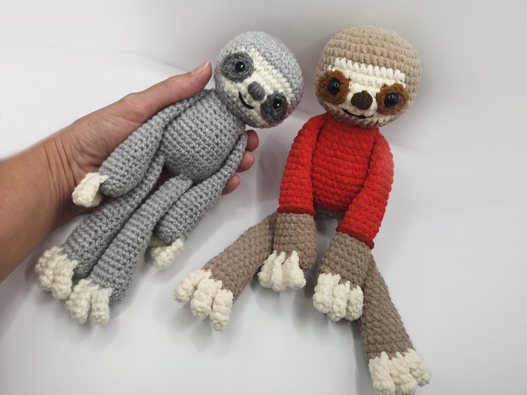 Faultier Kuscheltier - Häkelanleitung von NiggyArts