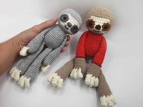 Faultier Kuscheltier - Häkelanleitung von NiggyArts