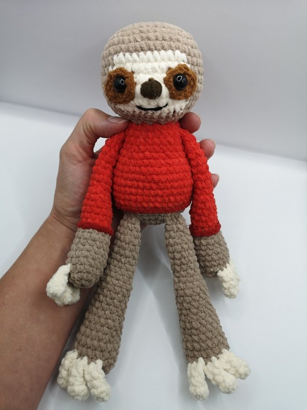 sloth plushie - crochet pattern by NiggyArts - Image 3