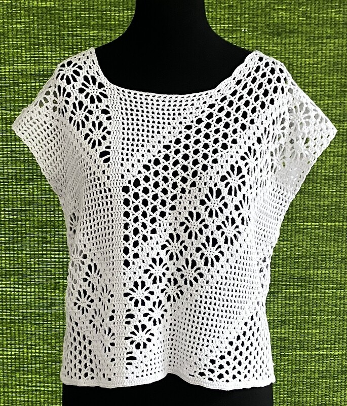 Shirt diagonal und asymmetrisch - Häkelanleitung - Bild 2