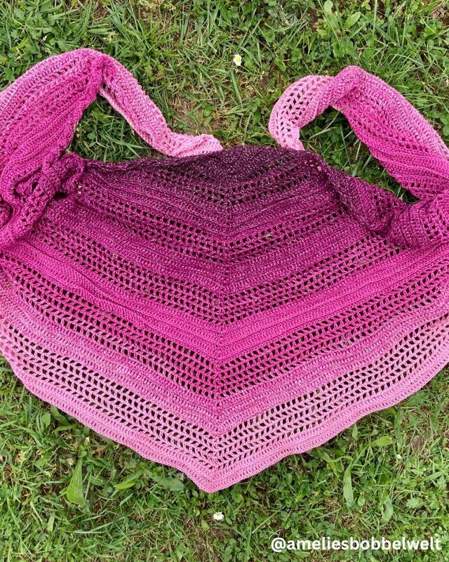 Dreieckstuch Reisebegleiter - einfaches Häkeltuch, perfekt für unterwegs - Bild 4