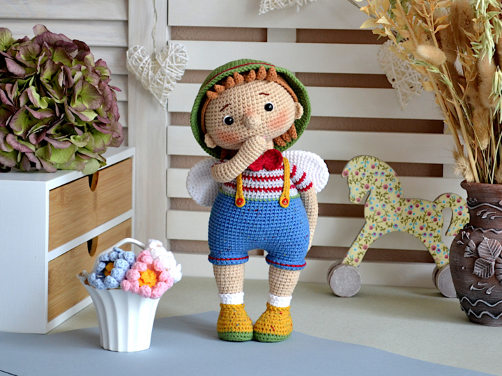 Amigurumi doll crochet pattern MARY and PETER, cute toys