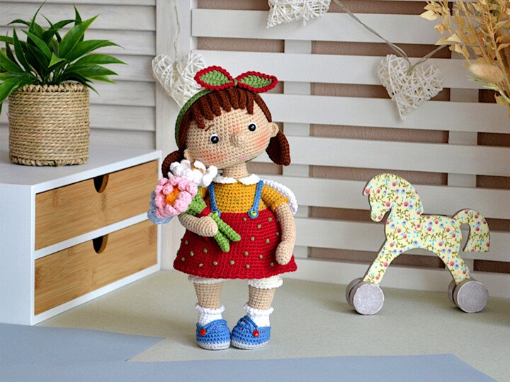 Amigurumi doll crochet pattern MARY and PETER, cute toys