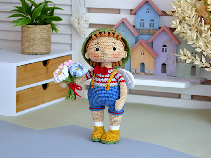 Amigurumi doll crochet pattern MARY and PETER, cute toys