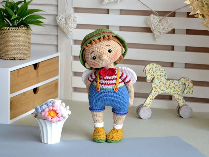 Amigurumi doll crochet pattern MARY and PETER, cute toys