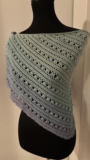 flaches Dreieckstuch - Agave