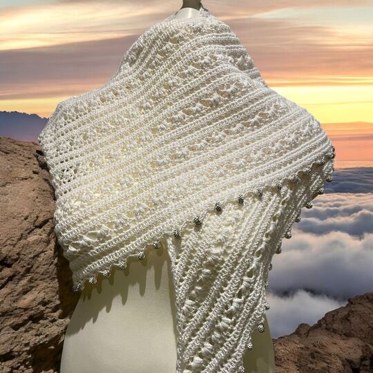 flaches Dreieckstuch - Agave