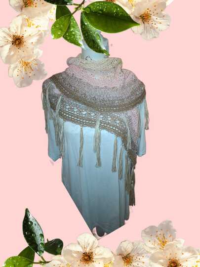 flaches Dreieckstuch - Agave