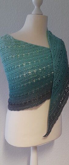 flaches Dreieckstuch - Agave