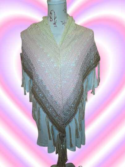 flaches Dreieckstuch - Agave