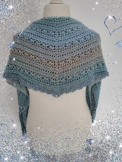 flaches Dreieckstuch - Agave