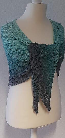 flaches Dreieckstuch - Agave