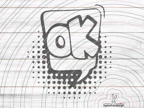 Sprechblase Ok Plotterdatei SVG DXF