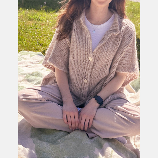 Cardigan Hannes short-sleeved – Knitting Pattern | German & English